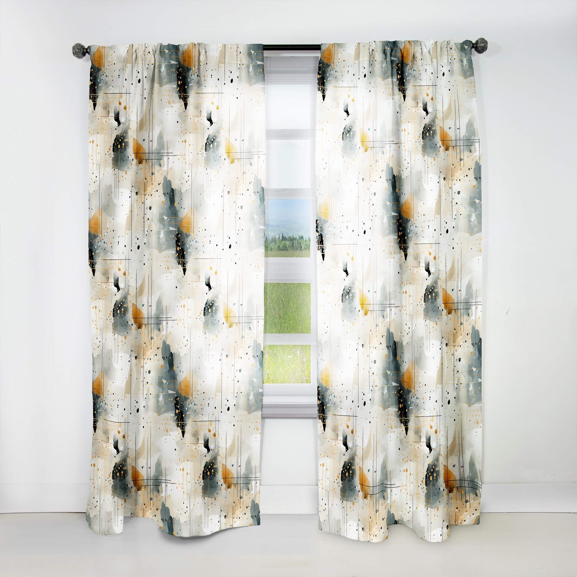 Abstract Curtains Bed Bath & Beyond